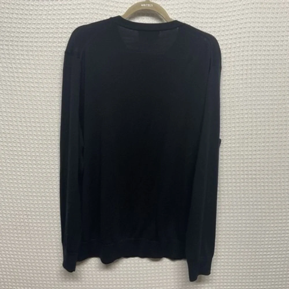 NWOT‎ Banana Republic Black CrewNeck Sweater Pullover Preppy Men XL China Wool